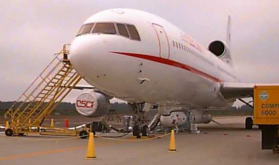 L1011 Aircraft with Pegasus rocket mounted beneath